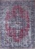 pae-2392 deep red/indigo blue red and orange wool hand knotted Rug