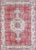 pae-2403 red/twilight blue red and orange wool hand knotted Rug