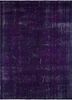 pae-241 deep navy/deep navy pink and purple wool hand knotted Rug