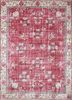 pae-2426 ribbon red/gold red and orange wool hand knotted Rug