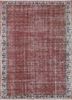 pae-2461 red oxide/linen red and orange wool hand knotted Rug