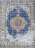 pae-2602 twilight blue/soft gold blue wool hand knotted Rug