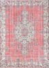 pae-2614 medium rose/gold red and orange wool hand knotted Rug