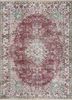 pae-2624 brick red/rose petal red and orange wool hand knotted Rug