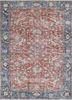 pae-2643 russet/bijou blue red and orange wool hand knotted Rug