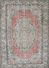 pae-2644 deep red/dark sisal red and orange wool hand knotted Rug