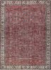 pae-2646 red/ashwood red and orange wool hand knotted Rug