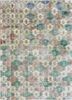pae-2650 dark green/twilight blue green wool hand knotted Rug