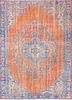 pae-2674 red ochre/blue berry red and orange wool hand knotted Rug