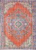 pae-2676 russet/blue berry red and orange wool hand knotted Rug