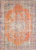 pae-2677 sangria/silver lake blue red and orange wool hand knotted Rug