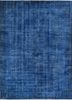 pae-2712 deep navy/deep navy blue wool hand knotted Rug