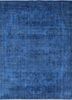 pae-2720 deep navy/ebony blue wool hand knotted Rug