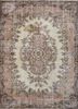 pae-2757 italian straw/medium brown beige and brown wool hand knotted Rug