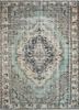 pae-2782 burnt olive/natural brown green wool hand knotted Rug