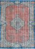 pae-2783 russet/blue berry red and orange wool hand knotted Rug