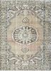 pae-2793 slate gray/light mint beige and brown wool hand knotted Rug