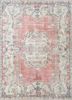 pae-2811 garnet/cloud white red and orange wool hand knotted Rug