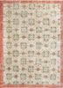 pae-2822 italian straw/russet beige and brown wool hand knotted Rug
