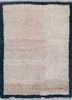 pae-286 peach/medium cobalt beige and brown wool hand knotted Rug