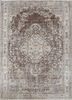 pae-2864 cocoa brown/classic gray beige and brown wool hand knotted Rug