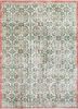 pae-2889 wild lime/red green wool hand knotted Rug