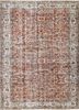 pae-2911 classic rust/lime green red and orange wool hand knotted Rug