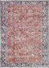 pae-2913 russet/deep blue red and orange wool hand knotted Rug