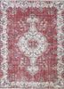 pae-2916 red oxide/bluebell red and orange wool hand knotted Rug
