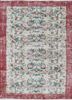 pae-2923 lead gray/soft coral beige and brown wool hand knotted Rug