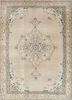pae-2953 warm tan/medium brown beige and brown wool hand knotted Rug