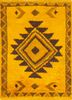 erbe gold wool hand knotted Rug - HeadShot