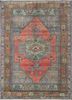 pae-2976 red ochre/dark amber gold beige and brown wool hand knotted Rug