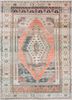 pae-2989 orange/siam blue red and orange wool hand knotted Rug