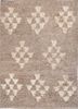 pae-299 gold brown/white beige and brown wool hand knotted Rug