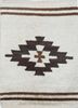 pae-304 white/cocoa brown ivory wool hand knotted Rug