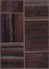 pae-3082 mahogany/cocoa brown beige and brown wool patchwork Rug