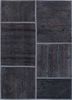 pae-3090 cola/glacier gray grey and black wool patchwork Rug