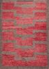 pae-312 medium rose/gold brown red and orange wool hand knotted Rug