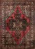 pae-3130 red/mahogany red and orange wool hand knotted Rug
