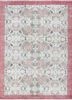 pae-3228 white/natural white red and orange wool hand knotted Rug