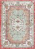 pae-3232 red/cloud white red and orange wool hand knotted Rug