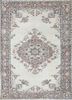 pae-3240 lead gray/rose petal beige and brown wool hand knotted Rug