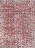 pae-3260 soft coral/deco rose red and orange wool hand knotted Rug