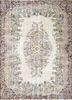 pae-3291 lime sherbet/medium brown green wool hand knotted Rug