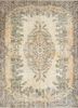 pae-3293 gold/red orange red and orange wool hand knotted Rug