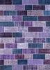 pae-3380 old amethyst/indigo blue pink and purple wool patchwork Rug