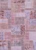 pae-3399 lilac/deep orchid pink and purple wool patchwork Rug