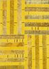 pae-3442 vibrant yellow/bright yellow gold wool patchwork Rug