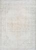 pae-347 white/gold brown ivory wool hand knotted Rug